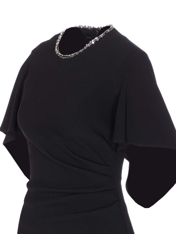 The Best Shops Pinko: crew necks - Black Scopone Dress
