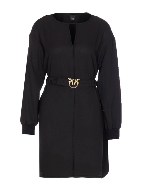 Pinko: Vestidos media pierna - Vestido Midi - Negro