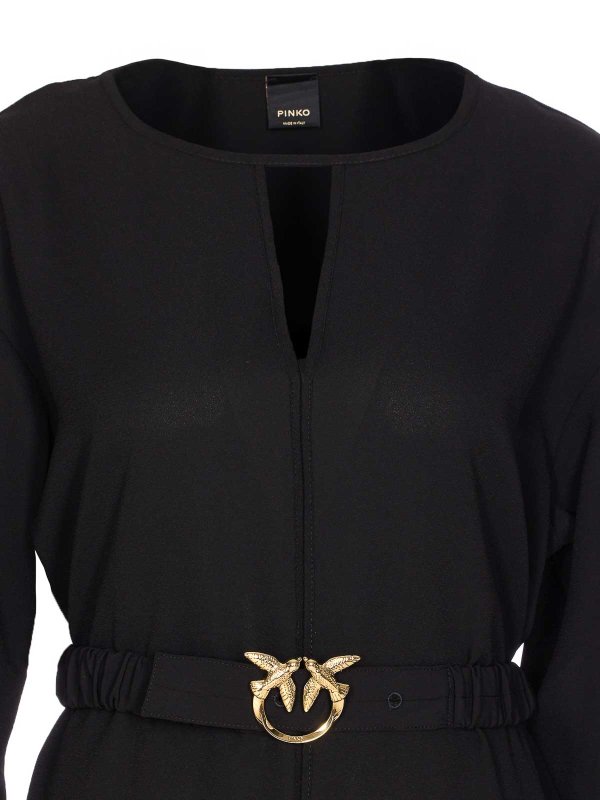 Vestido Midi - Negro shop online: Pinko