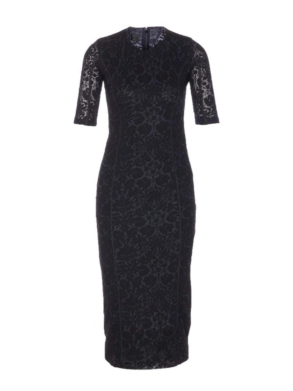 Pinko: crew necks - Black Arame Dress