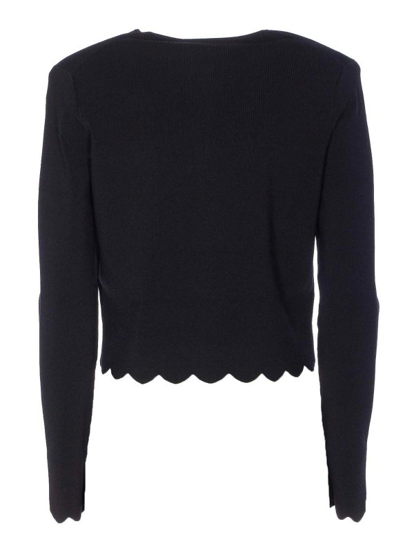 TWINSET: Suéteres con cuello pico online - Suéter Cuello Redondo - Negro