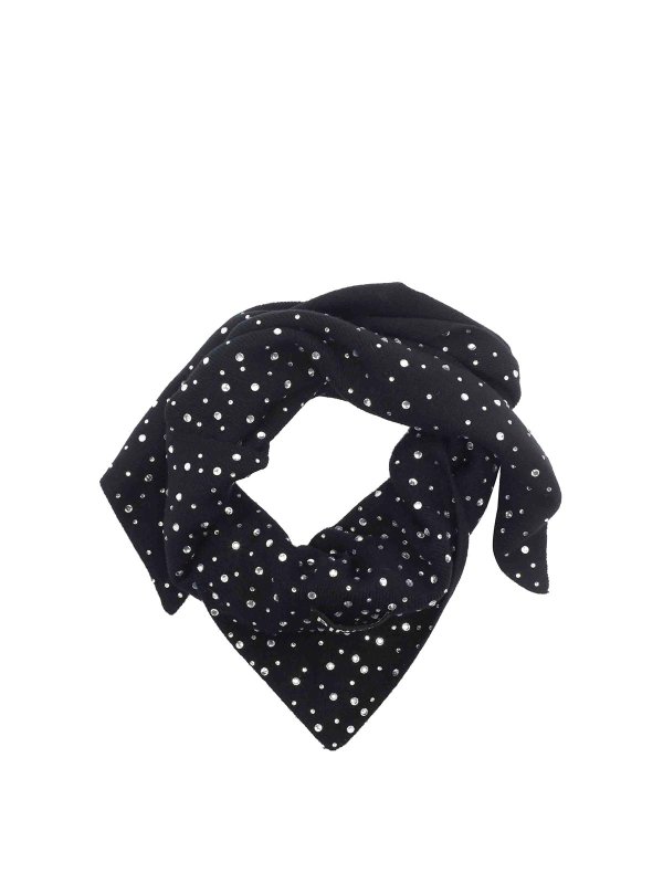 Pinko: scarves - Black Svizzera Scarf
