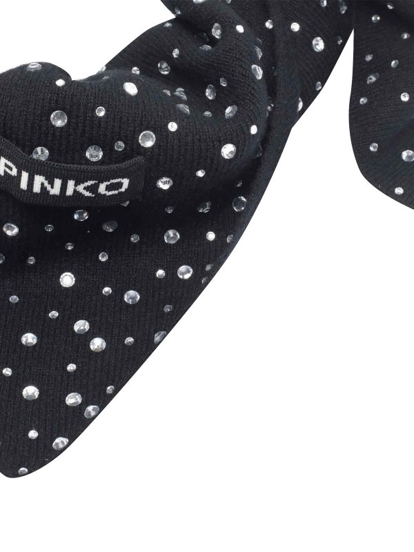 Pinko: scarves online - Black Svizzera Scarf