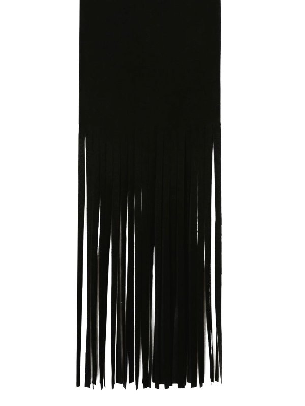 SPORTMAX: scarves - Black Avocado Scarf