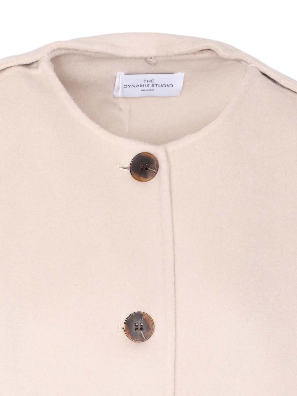 Abrigo Corto - Blanco shop online: THE DYNAMIS STUDIO