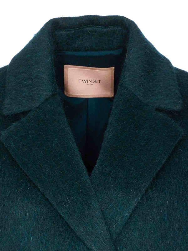 Langer Mantel - Grün shop online: TWINSET
