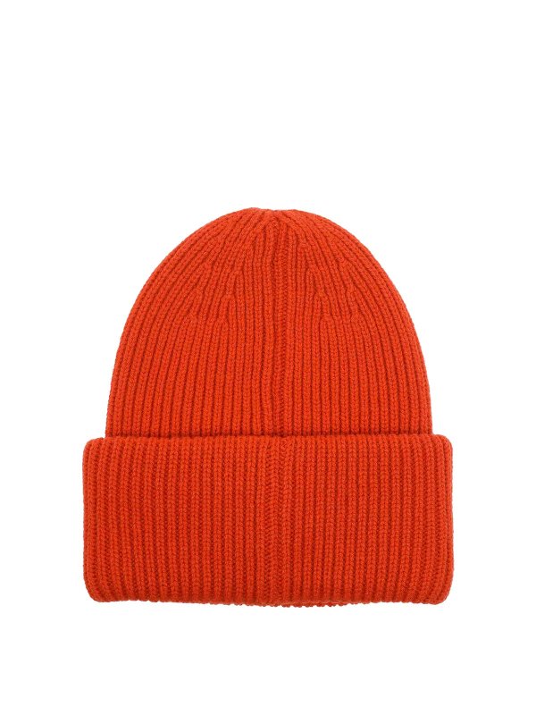 MONCLER: hats & caps online - Orange Logo Hat