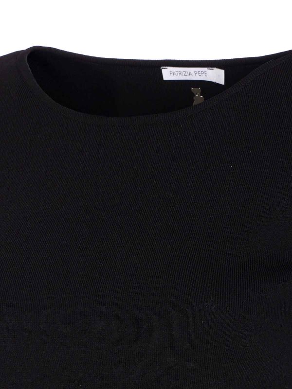 Rundhalspullover - Schwarz shop online: PATRIZIA PEPE