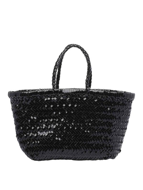 DRAGON DIFFUSION: totes bags - Black Triple Jump Mini Hand Bag