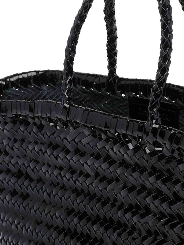 Black Triple Jump Mini Hand Bag shop online: DRAGON DIFFUSION