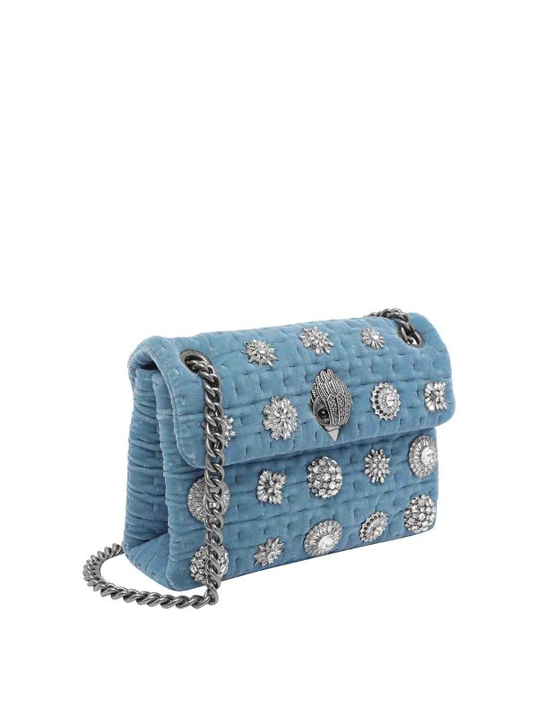 KURT GEIGER: cross body bags online - Mini Velvet Kensington Bag