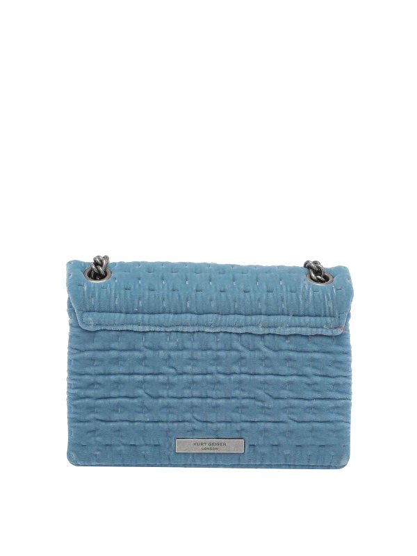 The Best Shops KURT GEIGER: cross body bags - Mini Velvet Kensington Bag