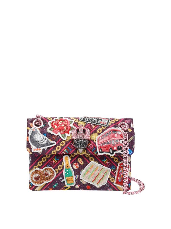 KURT GEIGER: cross body bags - Mini Leather Kensington Crossbody Bag