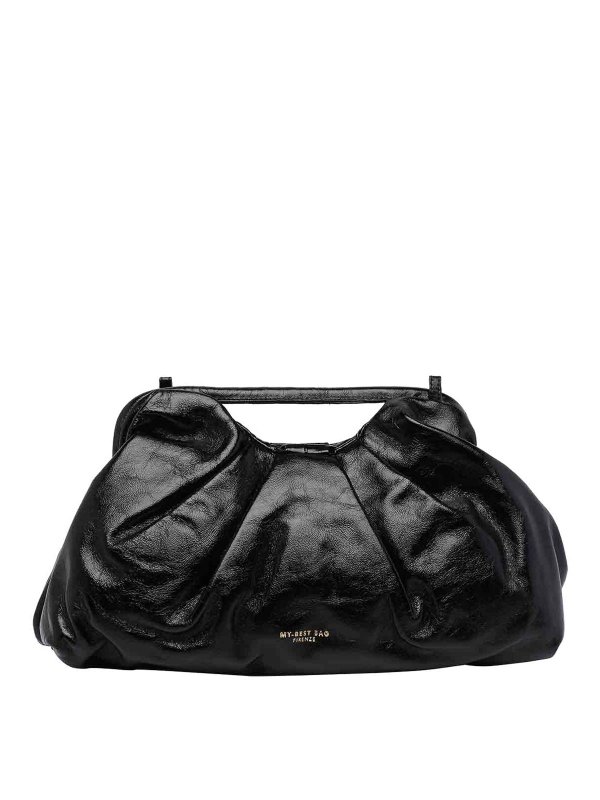 MY BEST BAG: totes bags - Black Logo Handbag