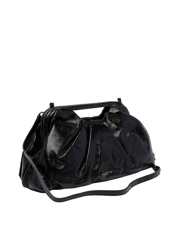 MY BEST BAG: totes bags online - Black Logo Handbag