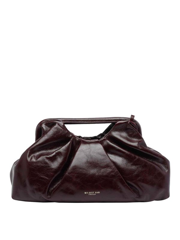 MY BEST BAG: totes bags - Bordeaux Logo Handbag
