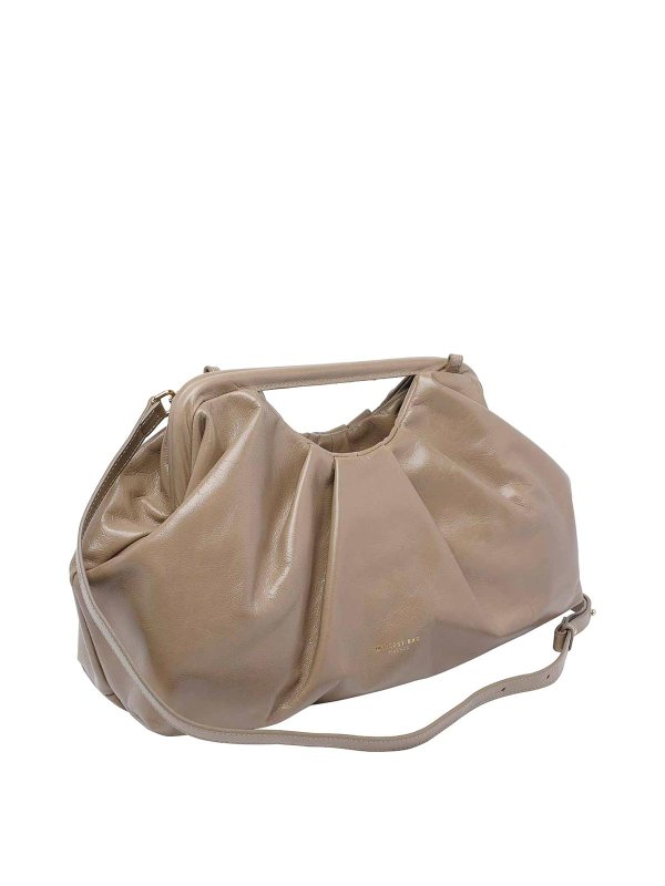 MY BEST BAG: totes bags online - Beige Logo Handbag