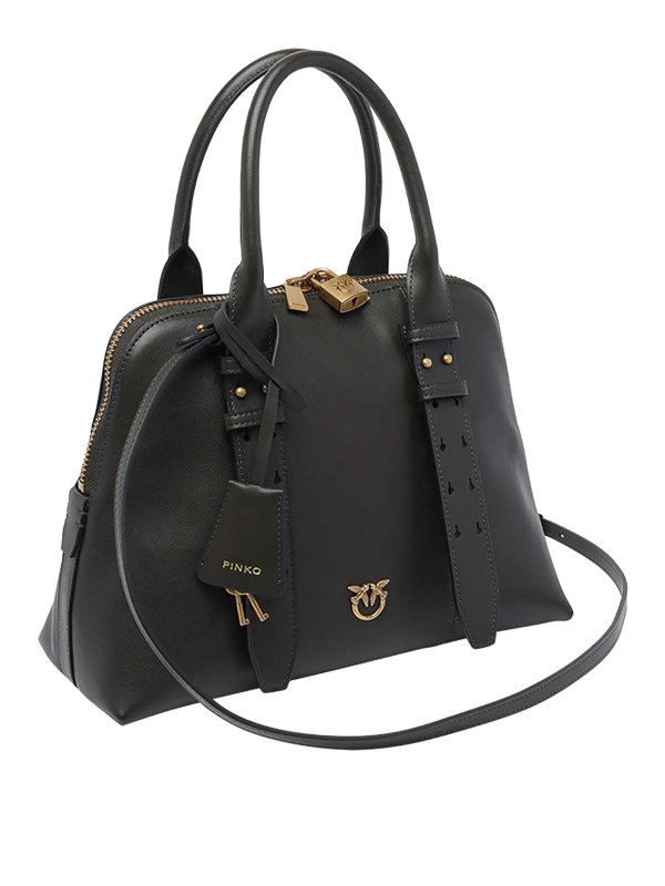 Pinko: bowling bags online - Green Medium Bowling Bag