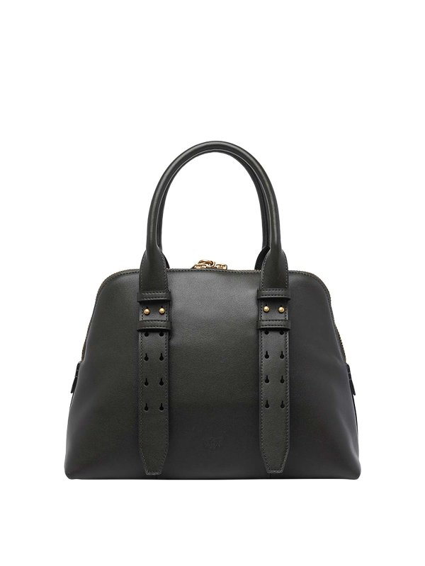 The Best Shops Pinko: bowling bags - Green Medium Bowling Bag