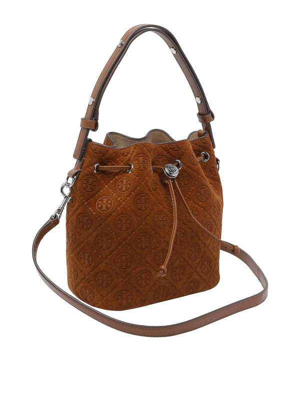 TORY BURCH: Sacs seau  online - Sac Seau - Marron