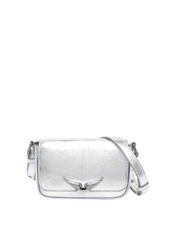 ZADIG&VOLTAIRE: cross body bags - Silver Le Zazi Vintage Crossbody Bag
