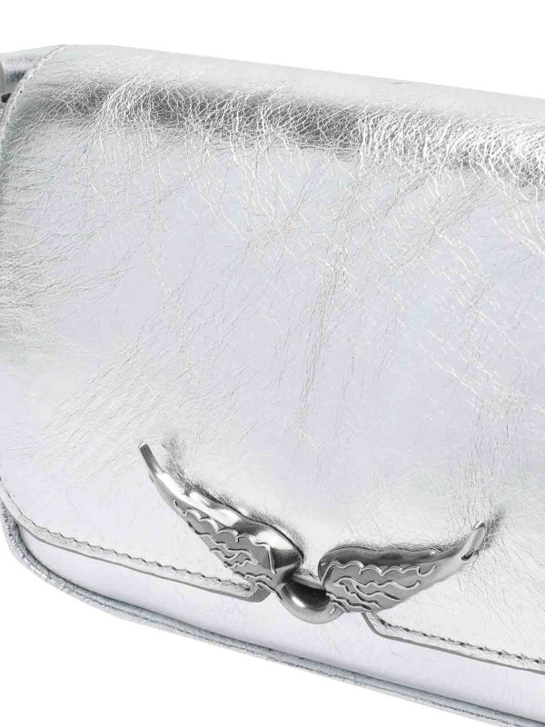 Silver Le Zazi Vintage Crossbody Bag shop online: ZADIG&VOLTAIRE
