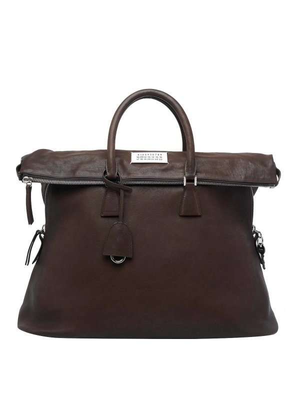 Maison Margiela: トートバッグ - トートバッグ - ブラウン