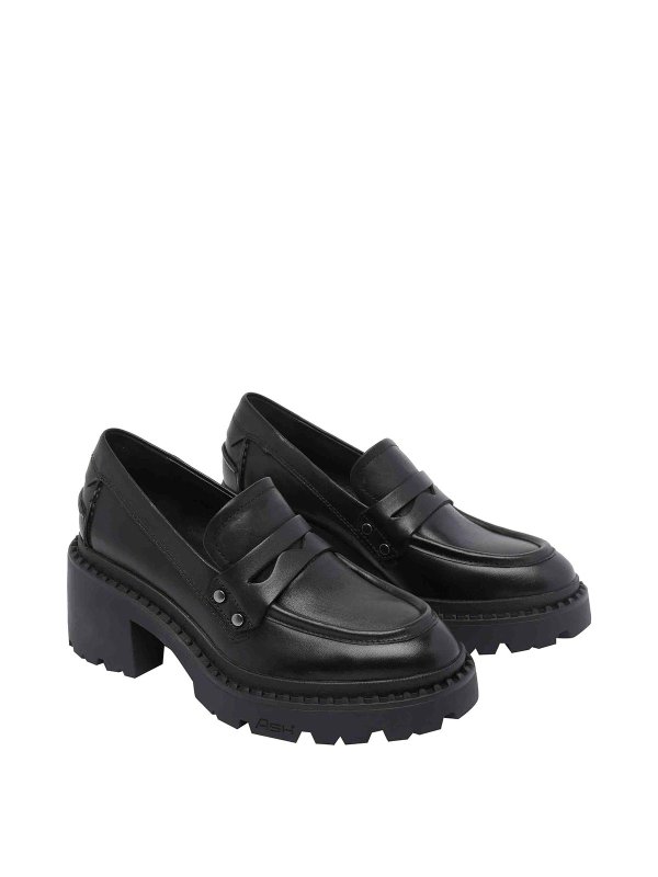 ASH: court shoes online - Black Nikla Pump Loafers