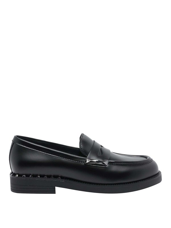 ASH: Loafers & Slippers - Black Whisper Studs Loafers