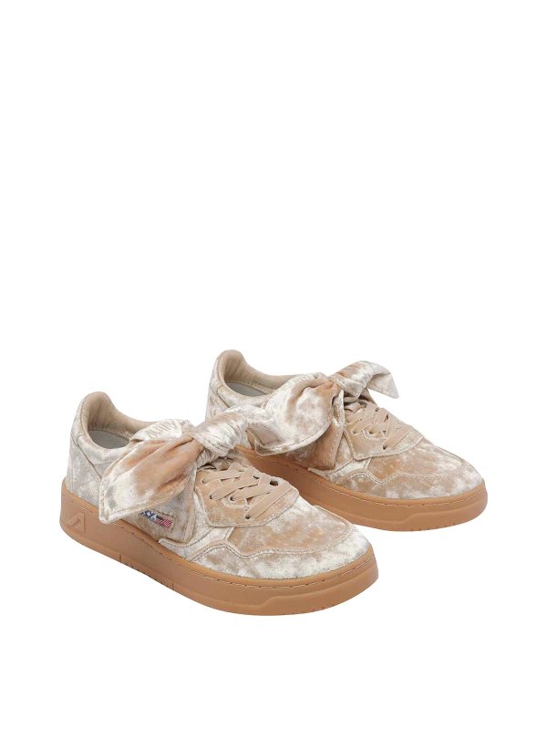 AUTRY: trainers online - Gold Medalist Low Velvet Sneakers