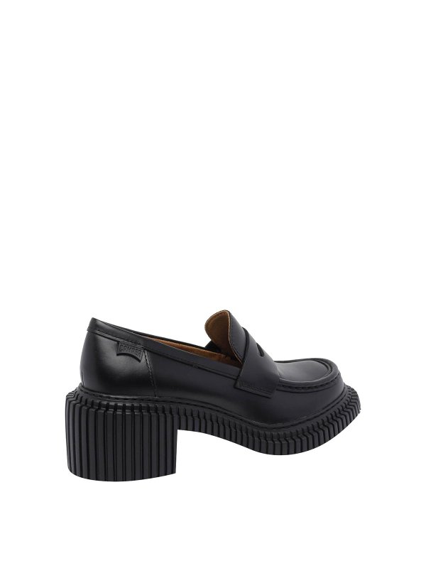 The Best Shops CAMPER: Loafers & Slippers - Pix London Black Leather Loafers