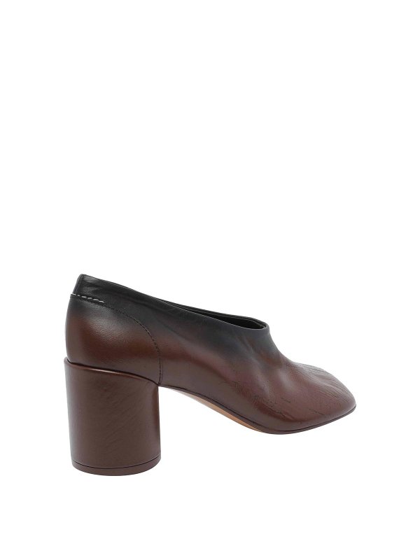 The Best Shops MM6 MAISON MARGIELA: Escarpins - Chaussures À Talon - Marron
