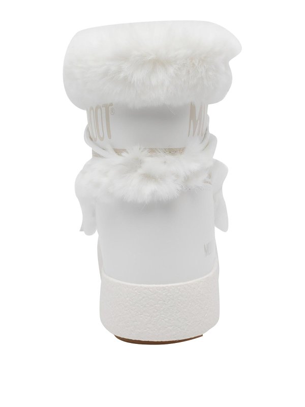 Black Ltrack Tube Faux Fur Booties shop online: Moon Boot