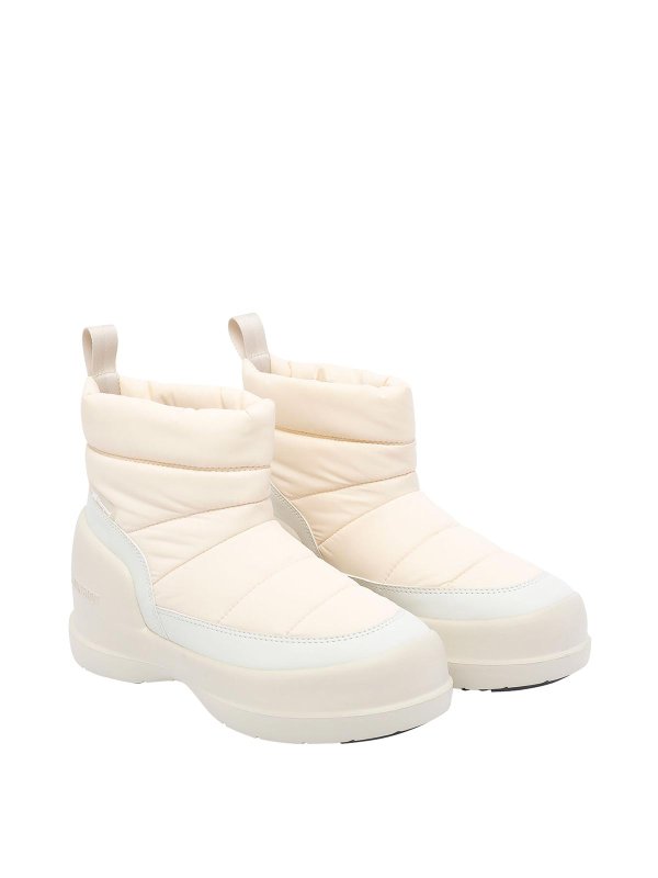 Moon Boot: ankle boots online - Mezzaluna Puffy Cream Booties