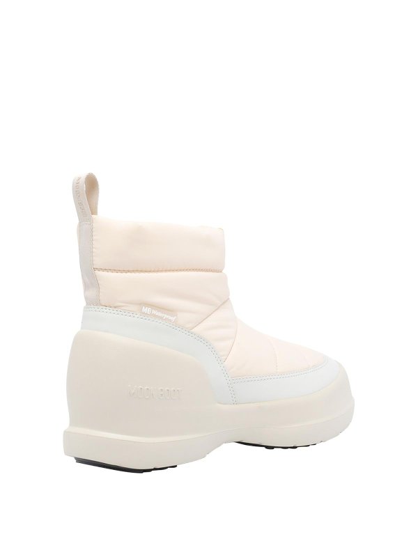 The Best Shops Moon Boot: ankle boots - Mezzaluna Puffy Cream Booties