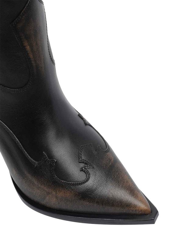 Stivaletti Western Lidia Neri shop online: Paris Texas