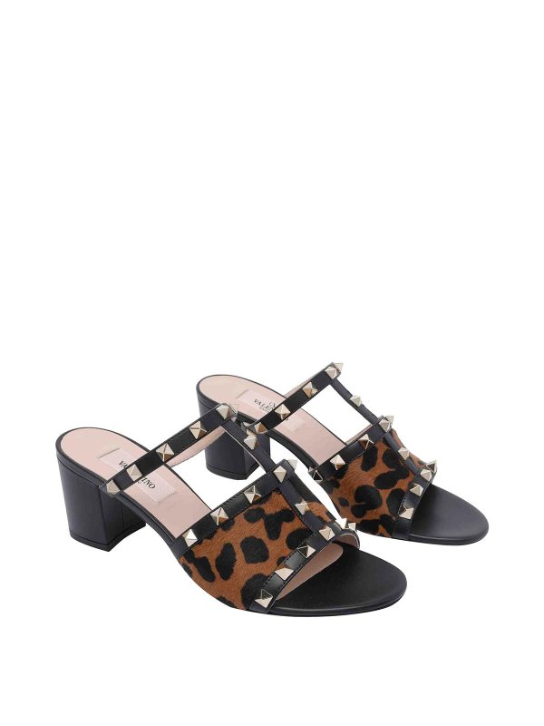 VALENTINO GARAVANI: sandali online - Sandali slider Rockstud