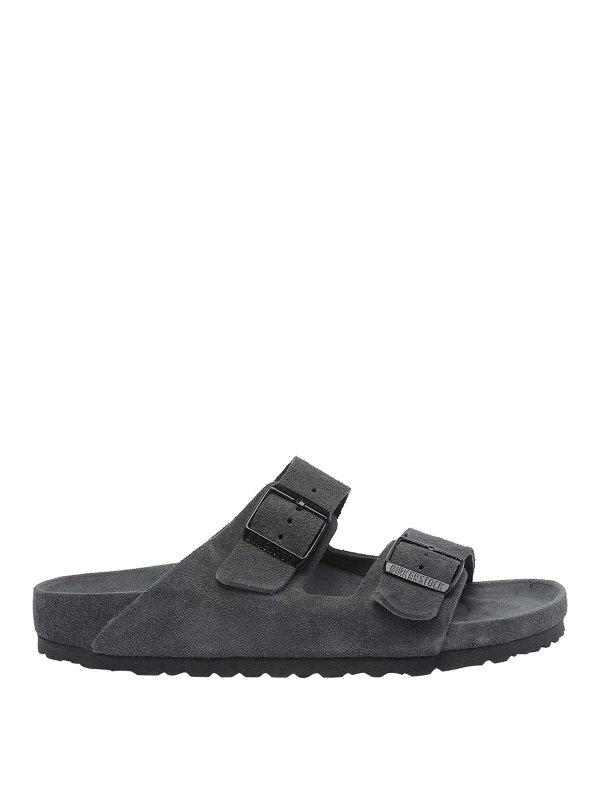 BIRKENSTOCK: sandals - Charcoal Arizona Sandals