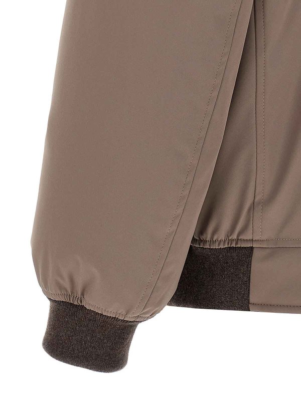 Sherling Neck Bomber Jacket shop online: BRUNELLO CUCINELLI