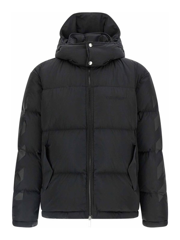 OFF-WHITE: padded jackets - Diagonal Arrow Down Jacket
