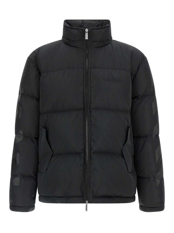 OFF-WHITE: padded jackets online - Diagonal Arrow Down Jacket