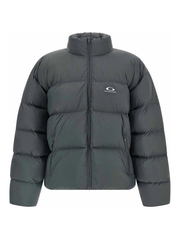 BALENCIAGA: ダウン・ハイテクジャケット - ダウンジャケット - グレー