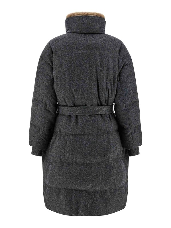 BRUNELLO CUCINELLI: Chaquetas y Chaquetones acolchados online - Chaqueta Alcochada - Gris