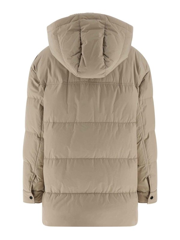BRUNELLO CUCINELLI: padded jackets online - Knitted Neck Down Jacket