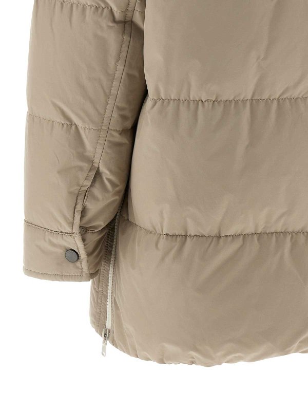 Knitted Neck Down Jacket shop online: BRUNELLO CUCINELLI