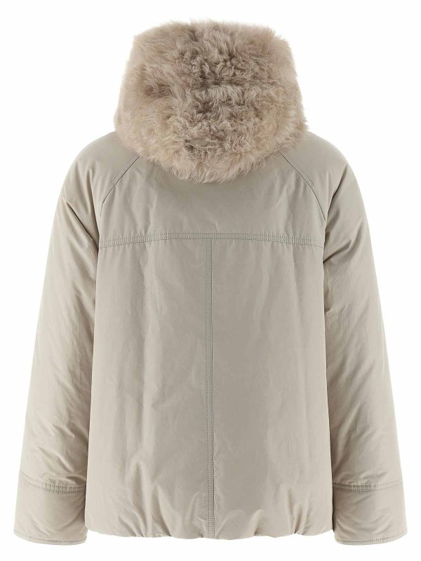 The Best Shops BRUNELLO CUCINELLI: Kurze Daunenjacken - Daunenjacke - Beige