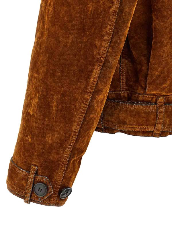 Velvet Biker Jacket shop online: DRIES VAN NOTEN