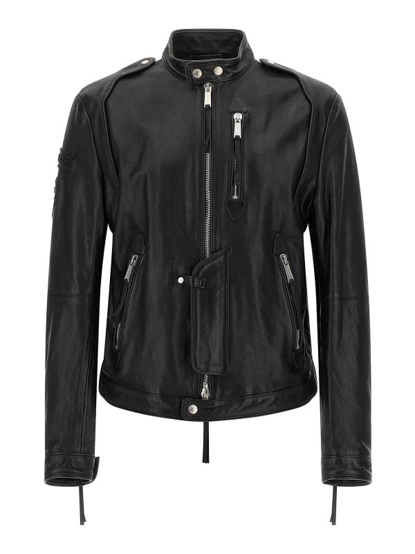 DSQUARED2: leather jacket - X Ducati Capsule Leather Jacket