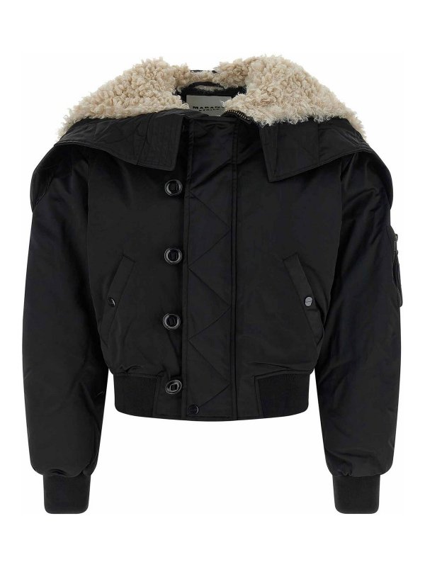 Isabel Marant Etoile: Chaquetas Bomber - Chaqueta Bomber - Negro