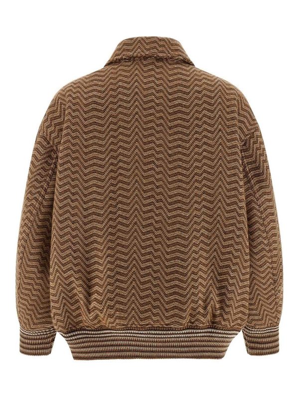 MISSONI: giacche bomber online - Giubbotto bomber con motivo Chevron